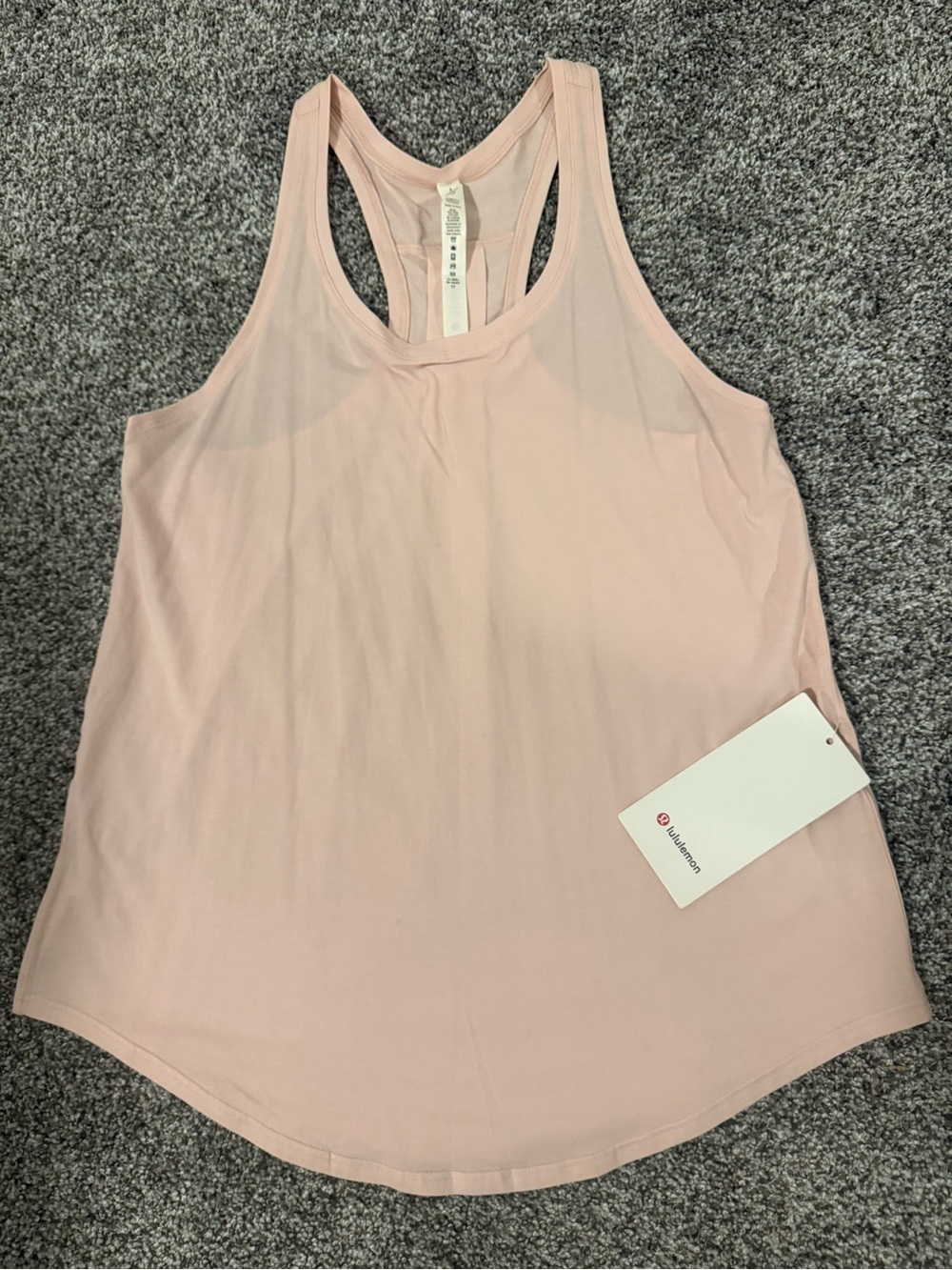 lululemon athletica Pale Pink Racerback Tank